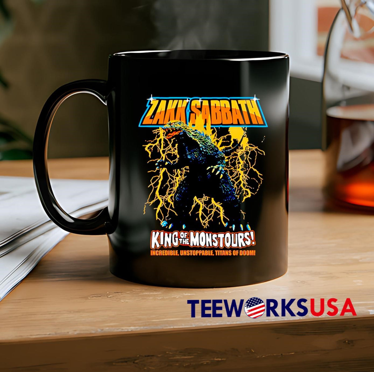 Black label society zakk sabbath king of monstours - Adult & Kids T-Shirts, Sweatshirts & Hoodies apparel design preview 2