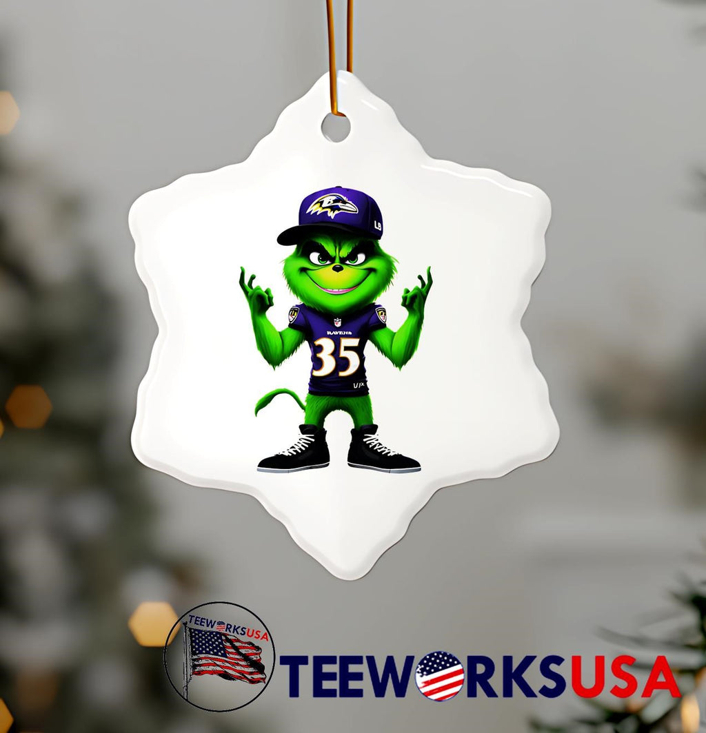 Grinch 35 Michael Rigerman Baltimore Ravens - Adult & Kids T-Shirts, Sweatshirts & Hoodies apparel design preview 7