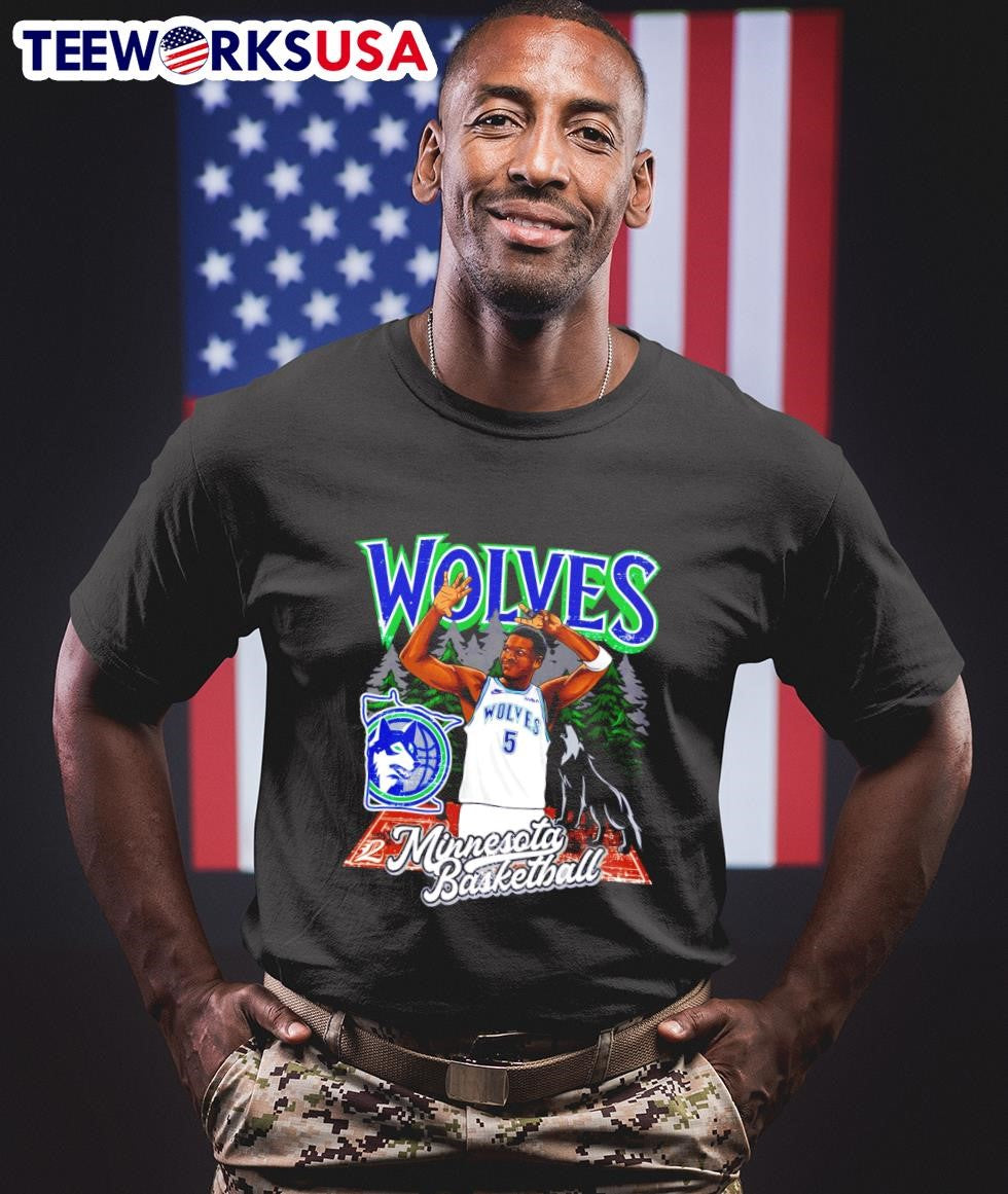 Minnesota Wolves Anthony Edwards forest - Adult & Kids T-Shirts, Sweatshirts & Hoodies apparel design preview 1