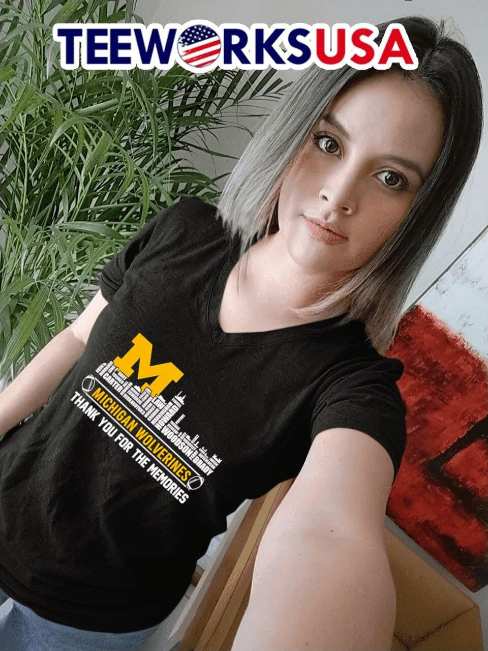 Skyline name Michigan Wolverines thank you for the - Adult & Kids T-Shirts, Sweatshirts & Hoodies apparel design preview 7