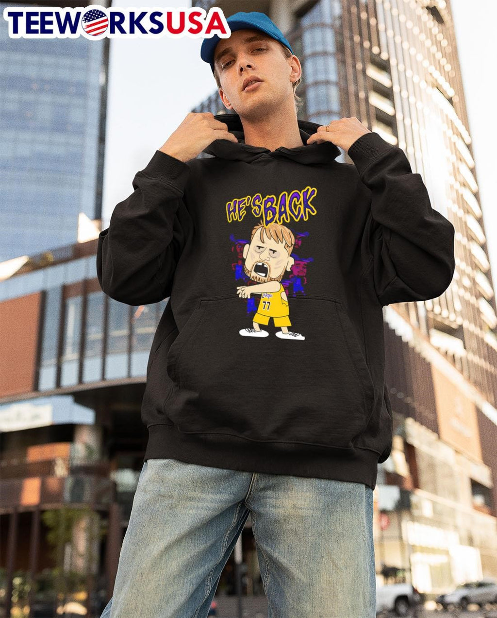 Luka zombies he's back Dallas tonight - Adult & Kids T-Shirts, Sweatshirts & Hoodies apparel design preview 3