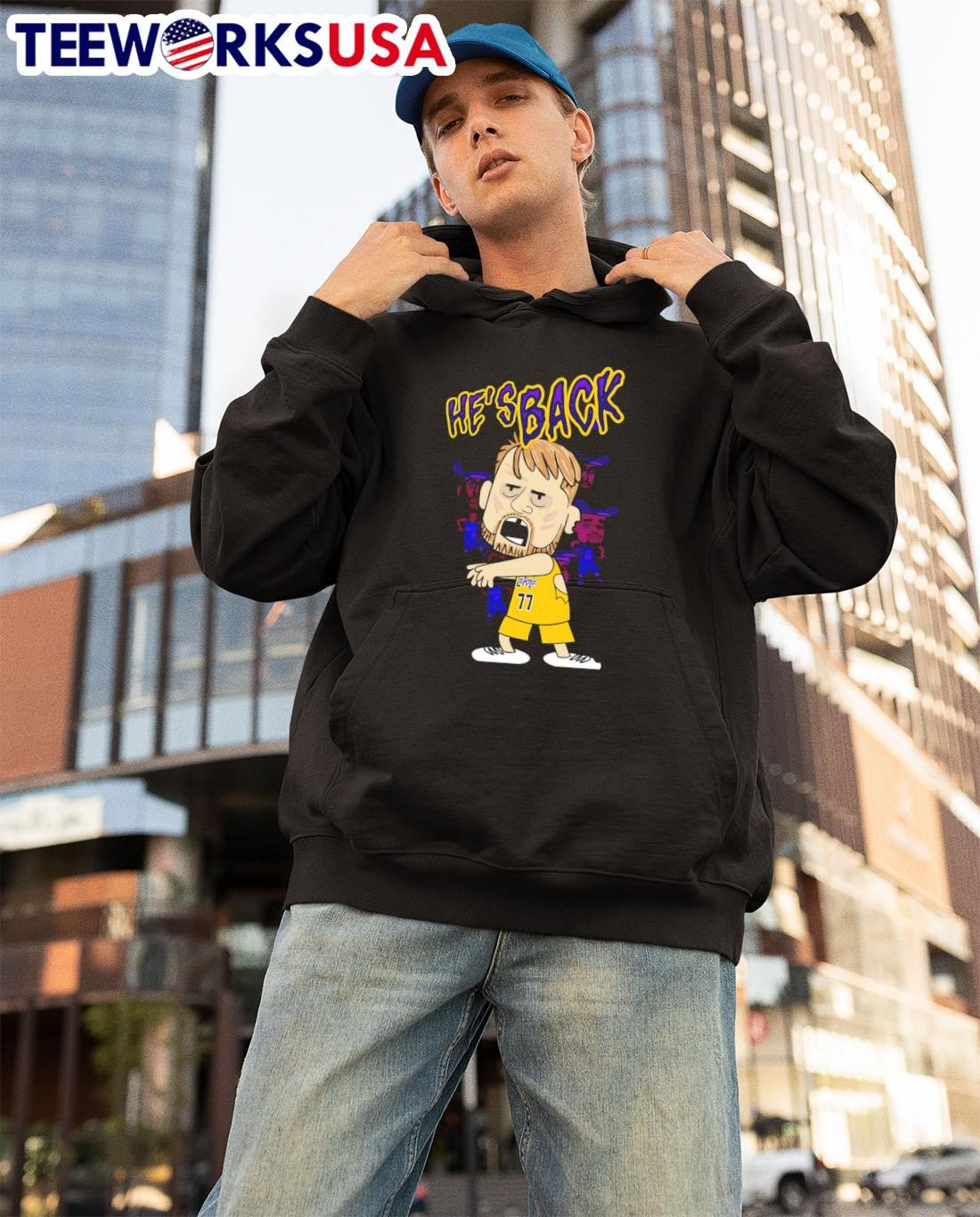 Luka zombies he's back Dallas tonight - Adult & Kids T-Shirts, Sweatshirts & Hoodies apparel design preview 3