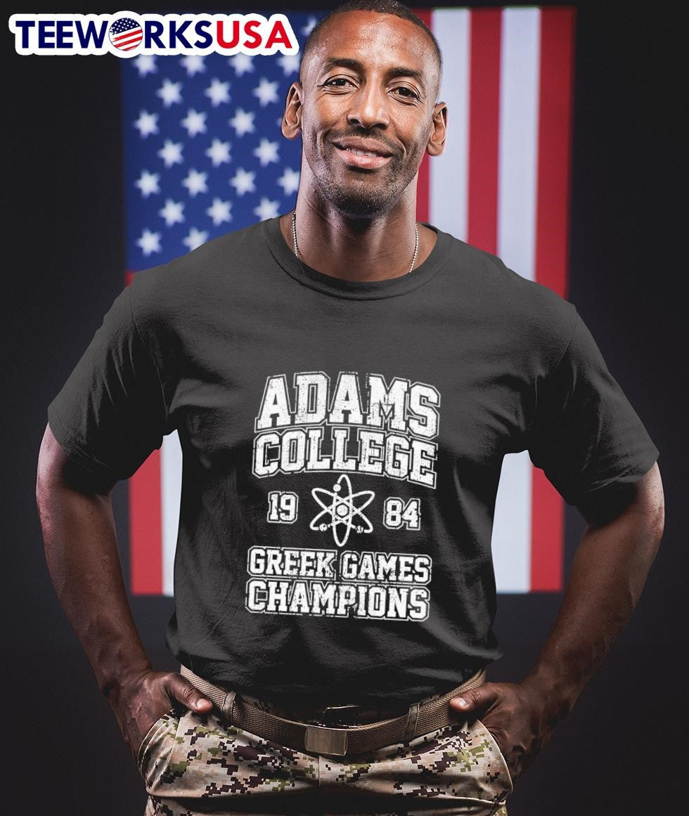Adams College Greek Games Champions 1984 - Adult & Kids T-Shirts, Sweatshirts & Hoodies apparel design preview 1