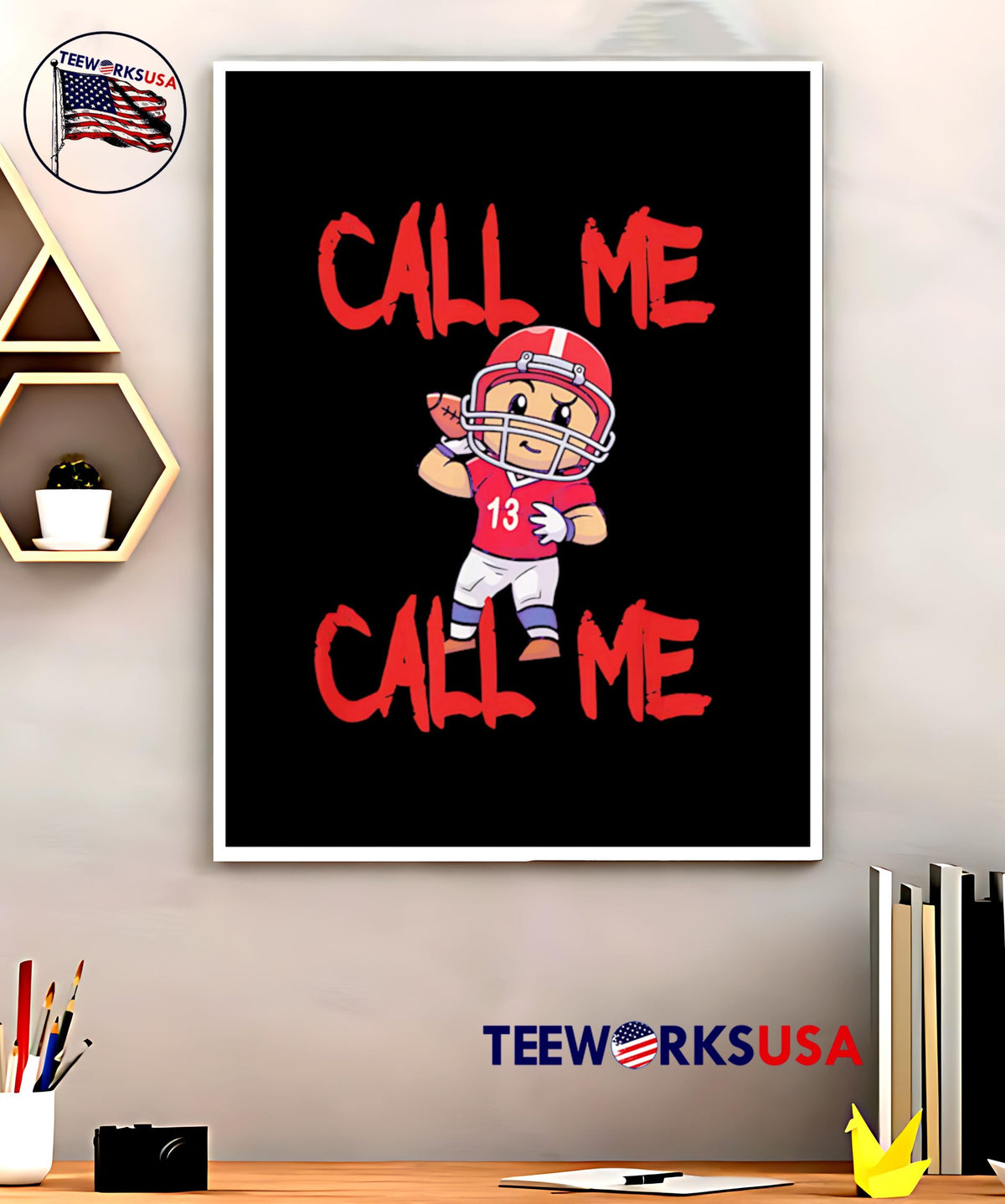 Stetson Bennett Call Me cartoon - Adult & Kids T-Shirts, Sweatshirts & Hoodies apparel design preview 5