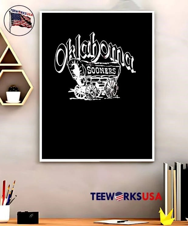 Oklahoma Sooners Schooner Wagon - Adult & Kids T-Shirts, Sweatshirts & Hoodies apparel design preview 5