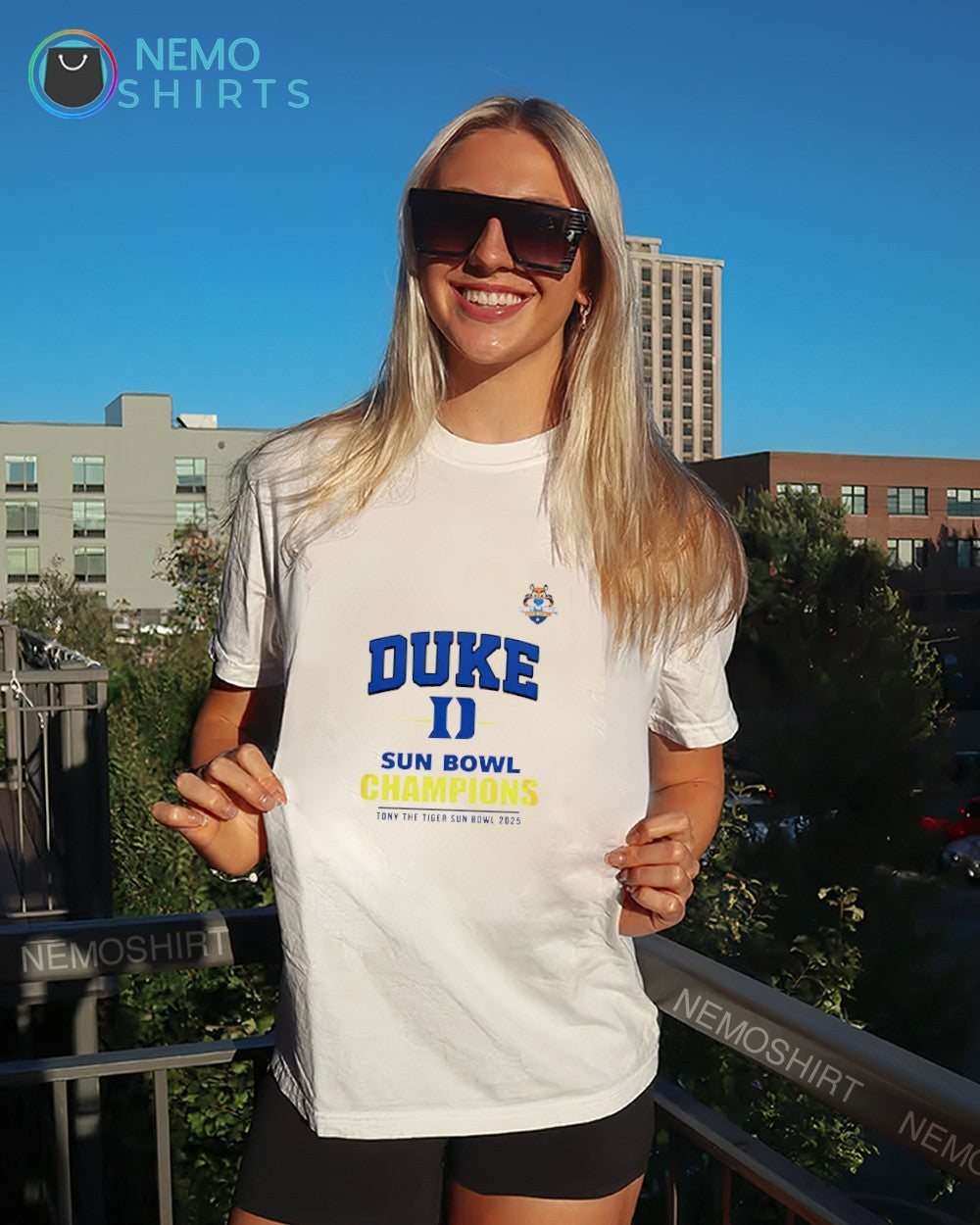 Duke Blue Devils Sun Bowl champions Tony The Tiger - Adult & Kids T-Shirts, Sweatshirts & Hoodies apparel design preview 4