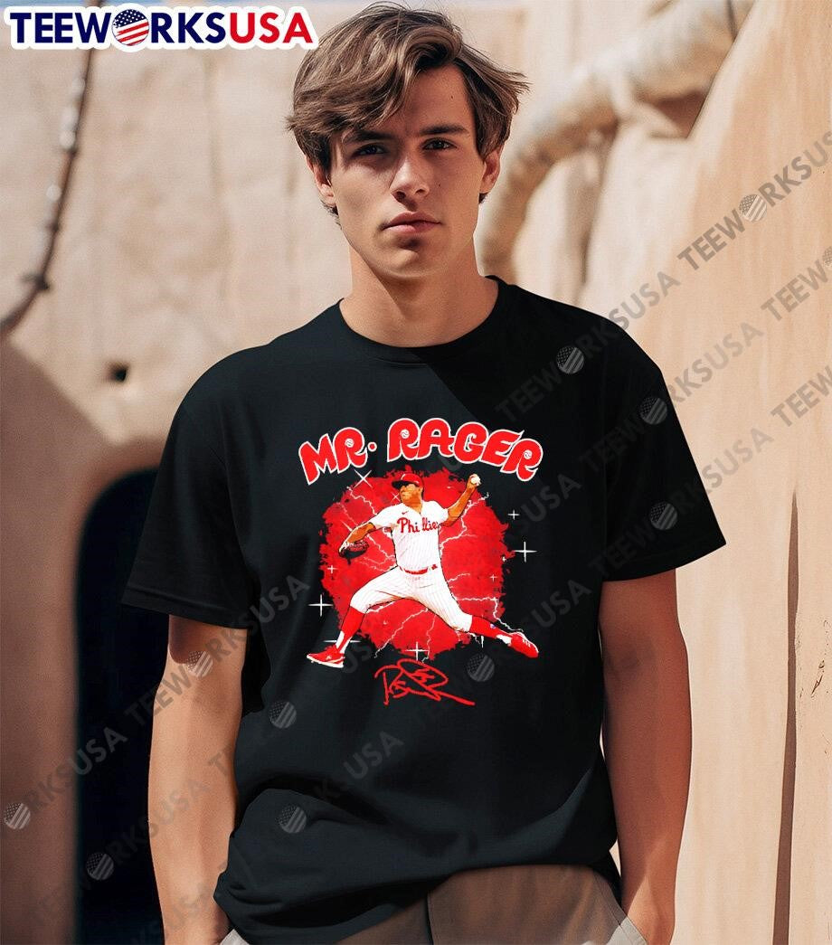 Philadelphia Phillies Ranger Suárez Mr. Rage throw - Adult & Kids T-Shirts, Sweatshirts & Hoodies apparel design preview 1