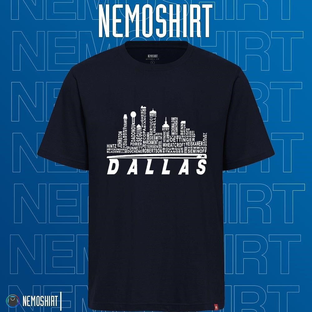 Dallas Stars city players names - Adult & Kids T-Shirts, Sweatshirts & Hoodies apparel design preview 1