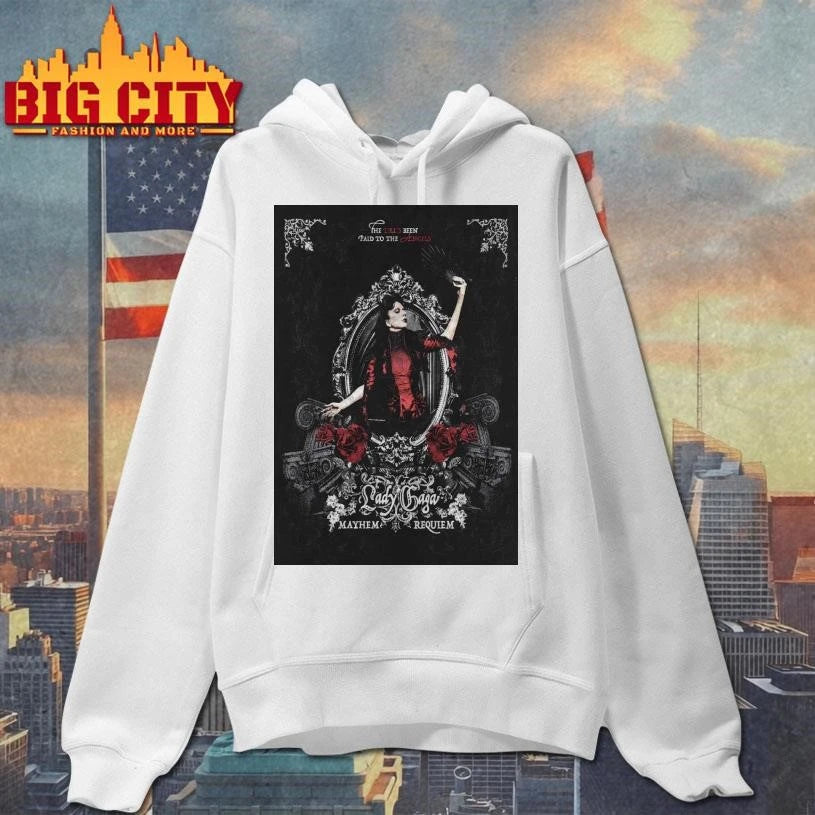 Lady Gaga Mayhem Ball Tour 2026 Requiem Poster - Adult & Kids T-Shirts, Sweatshirts & Hoodies apparel design preview 2