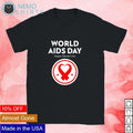 World Aids day support educate love - Adult & Kids T-Shirts, Sweatshirts & Hoodies apparel design preview 1