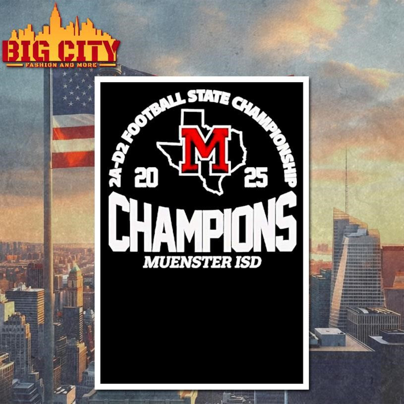 Muenster Isd 2a D2 Football State Champions - Adult & Kids T-Shirts, Sweatshirts & Hoodies apparel design preview 4