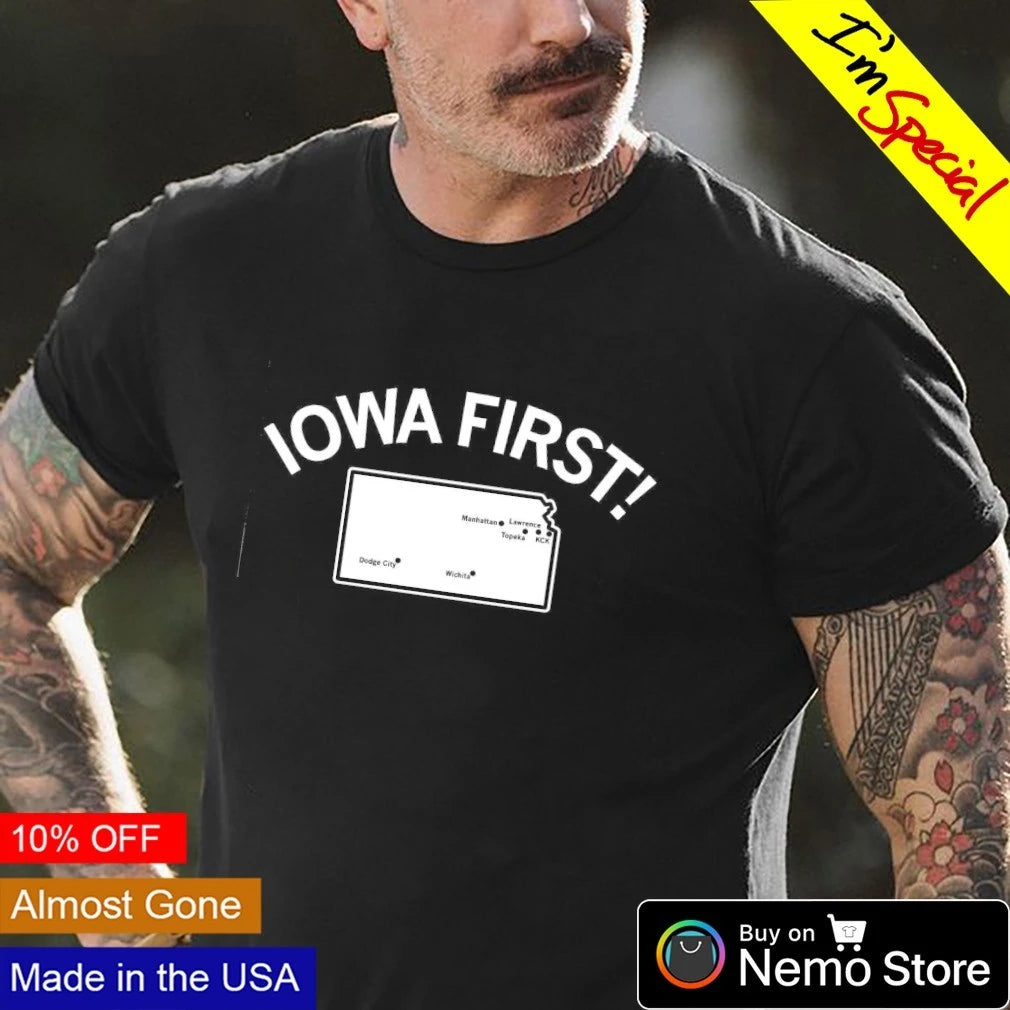 Zach Lahn puts Iowa first - Adult & Kids T-Shirts, Sweatshirts & Hoodies apparel design preview 4
