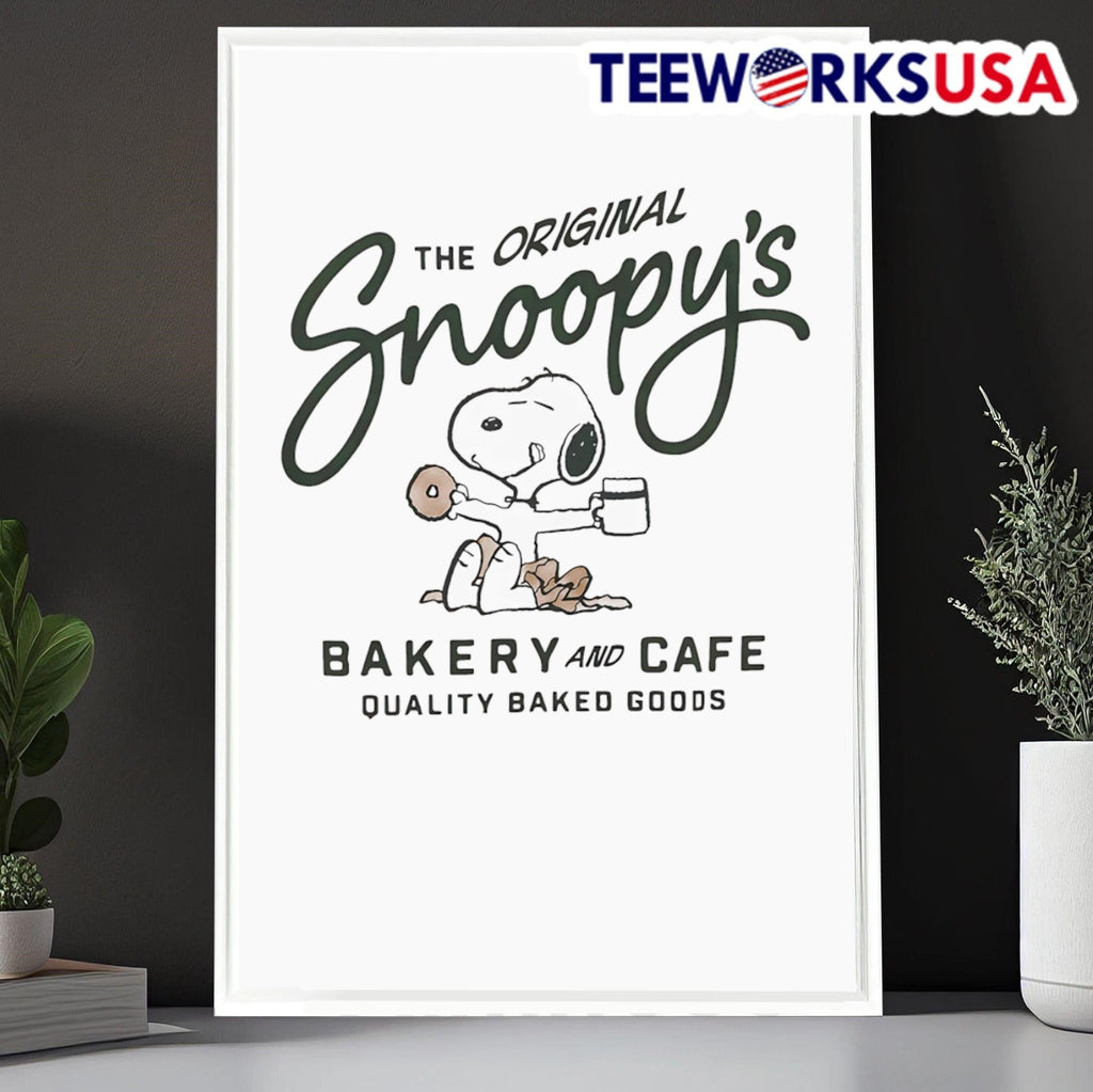 Peanuts Snoopy bakery and cafe - Adult & Kids T-Shirts, Sweatshirts & Hoodies apparel design preview 6