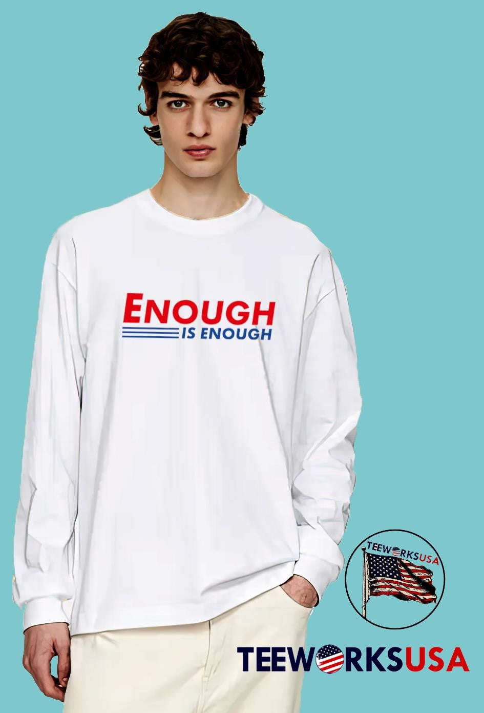 Enough is - Adult & Kids T-Shirts, Sweatshirts & Hoodies apparel design preview 4