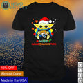 Baby Yoda Jaguars happy Hallothanksmas - Adult & Kids T-Shirts, Sweatshirts & Hoodies apparel design preview 1