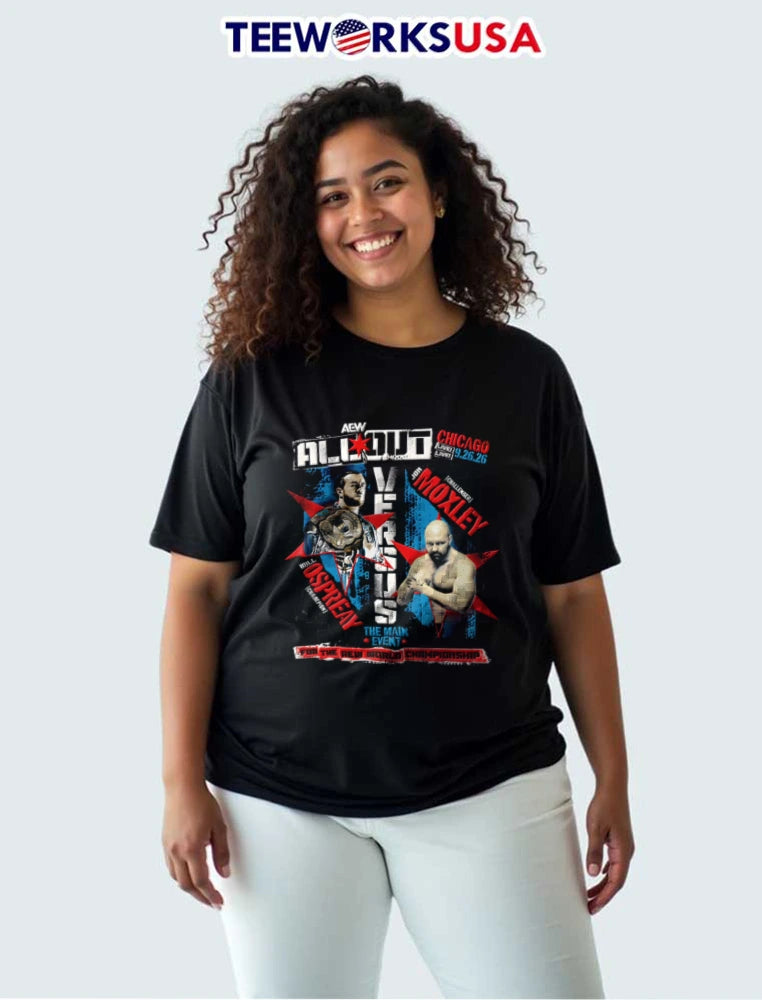 AEW Jon Moxley Will Ospreay The Main Event two - Adult & Kids T-Shirts, Sweatshirts & Hoodies apparel design preview 3