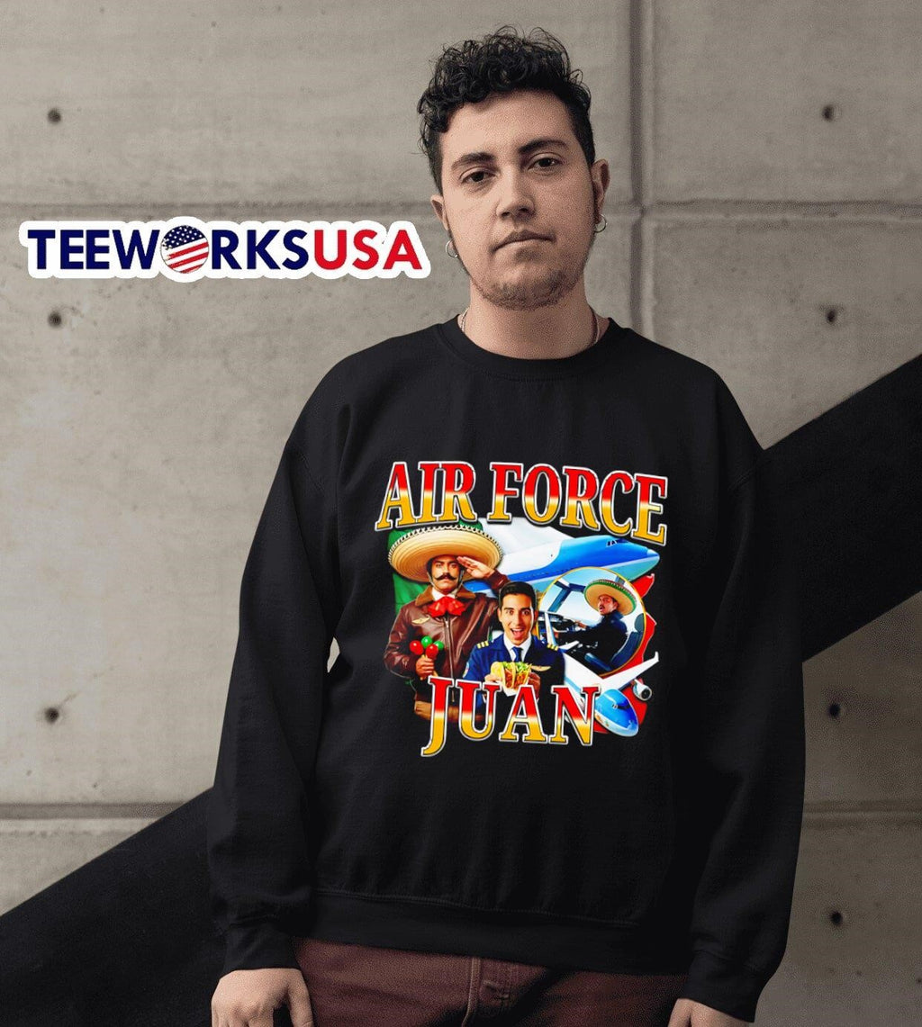 Air force juan funny - Adult & Kids T-Shirts, Sweatshirts & Hoodies apparel design preview 6