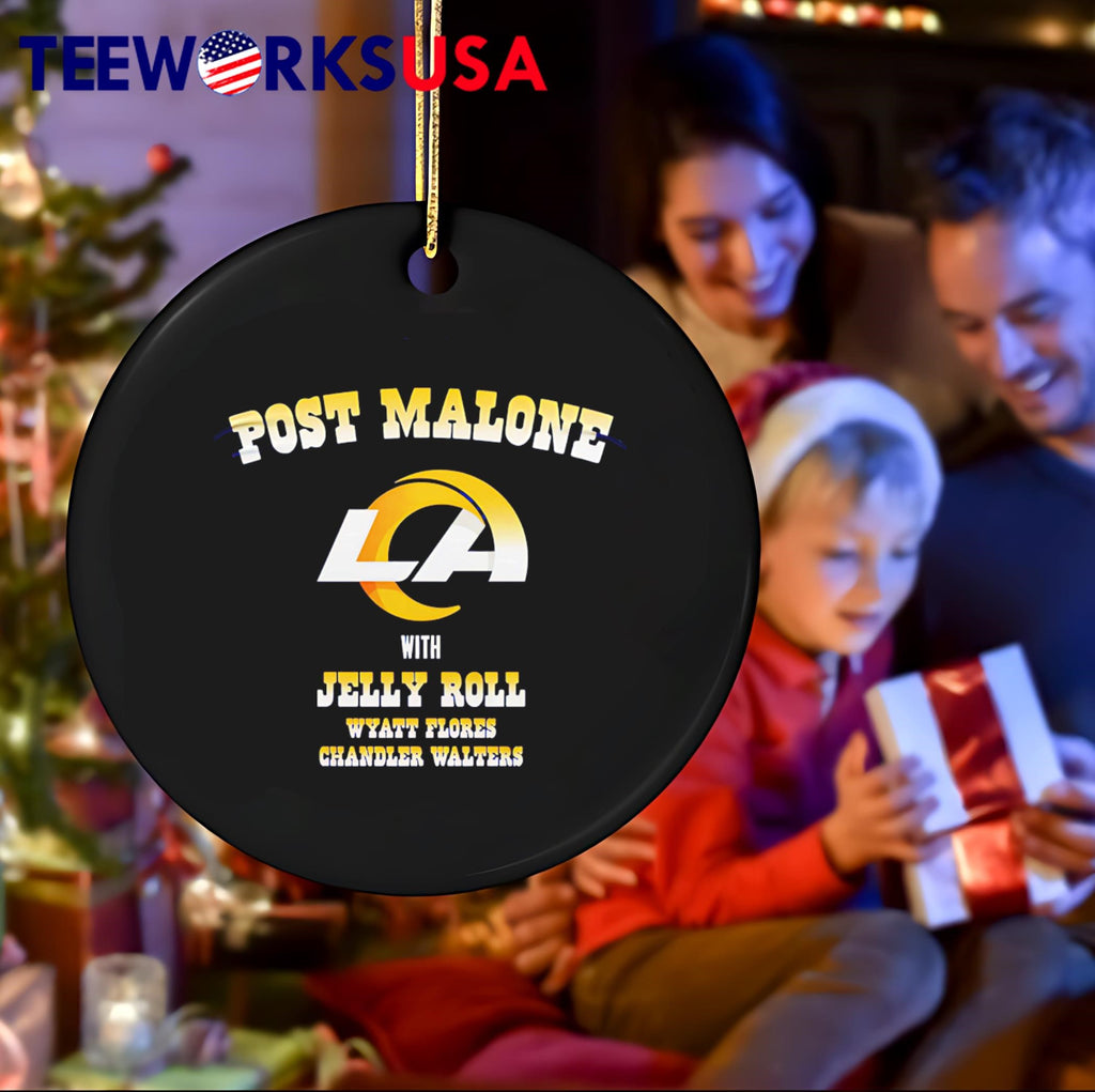 Los Angeles Rams x Post Malone The Big Ass Stadium - Adult & Kids T-Shirts, Sweatshirts & Hoodies apparel design preview 4
