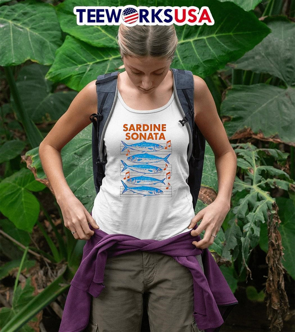 Sardine Sonata Fish - Adult & Kids T-Shirts, Sweatshirts & Hoodies apparel design preview 5