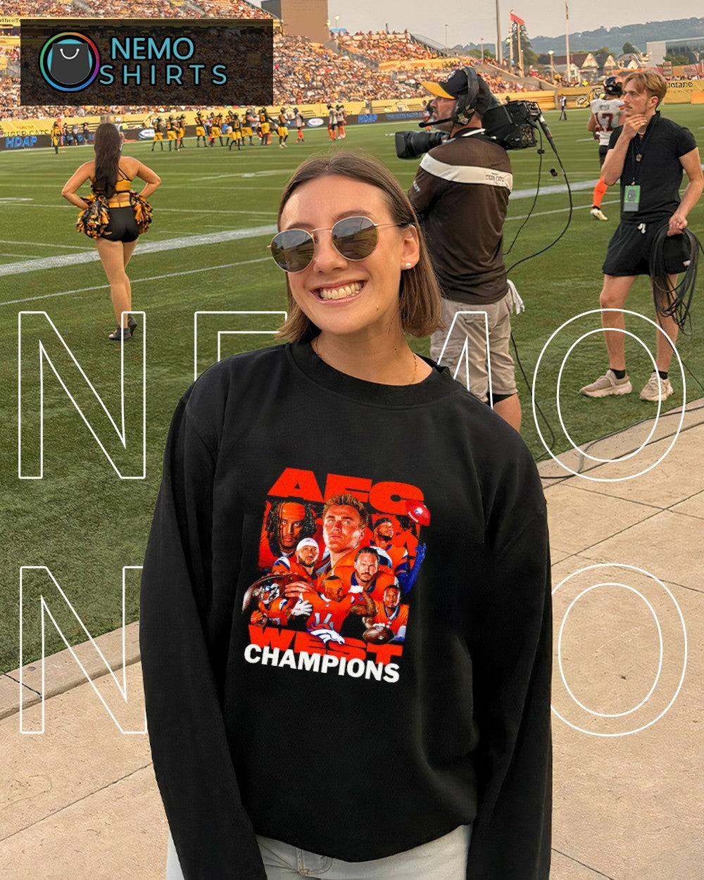 AFC West champions 2025 Denver Broncos first time - Adult & Kids T-Shirts, Sweatshirts & Hoodies apparel design preview 4