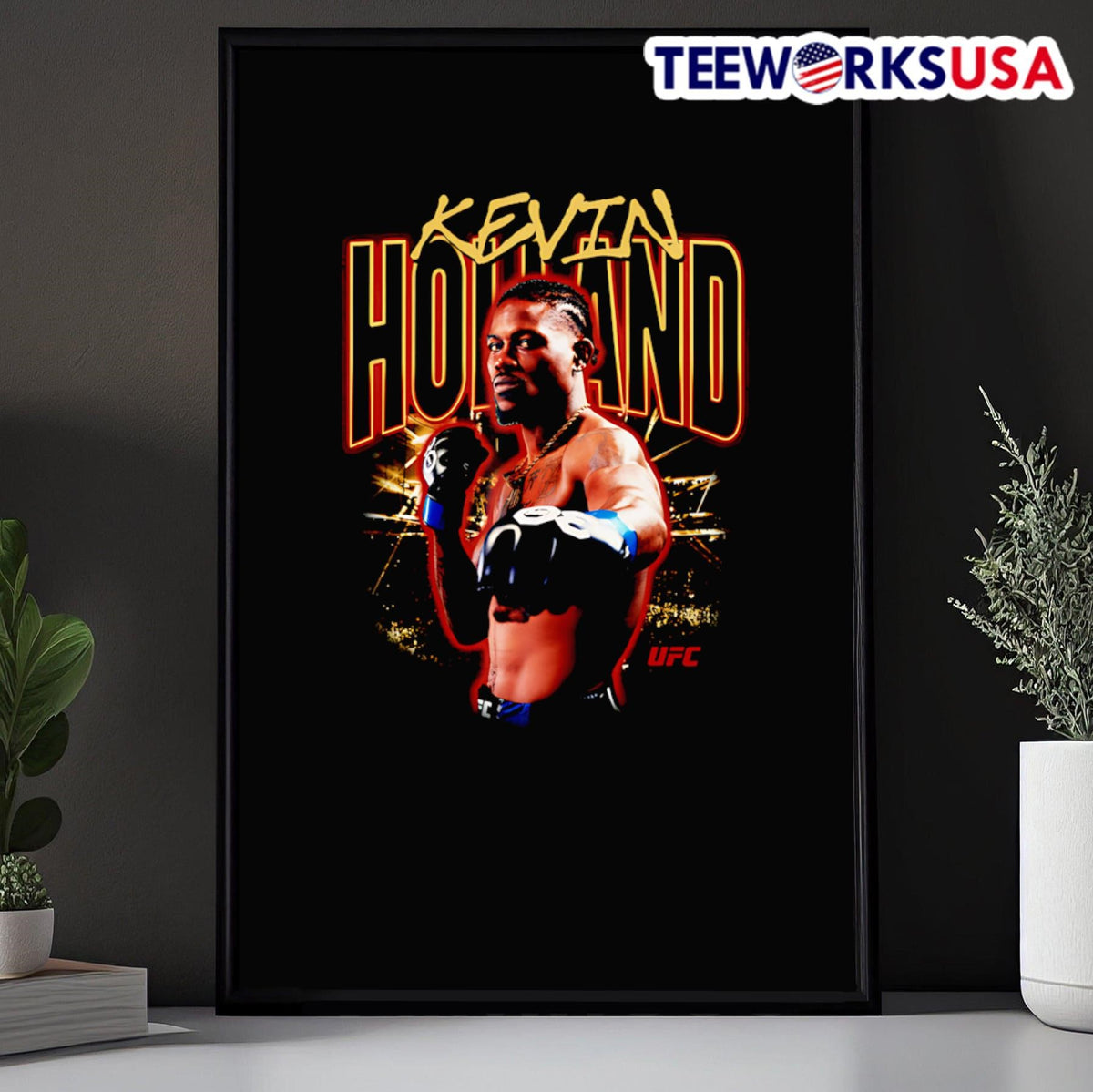 UFC Kevin Holland graphic - Adult & Kids T-Shirts, Sweatshirts & Hoodies apparel design preview 5