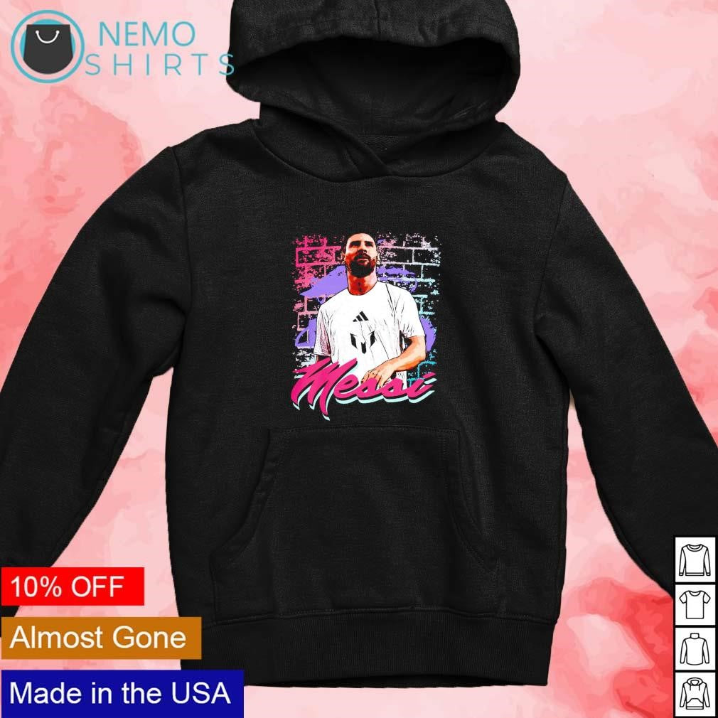 Miami Messi mural - Adult & Kids T-Shirts, Sweatshirts & Hoodies apparel design preview 4