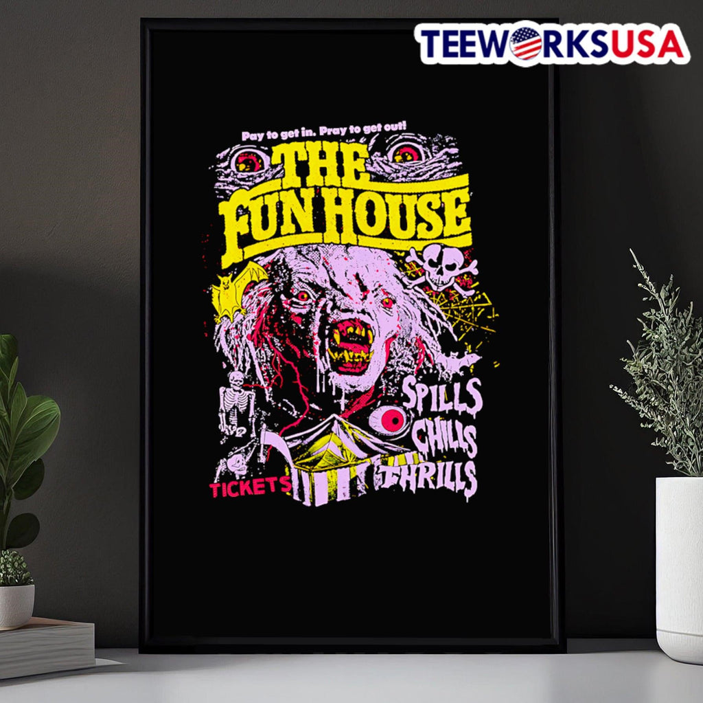 The Funhouse chills and thrills - Adult & Kids T-Shirts, Sweatshirts & Hoodies apparel design preview 5