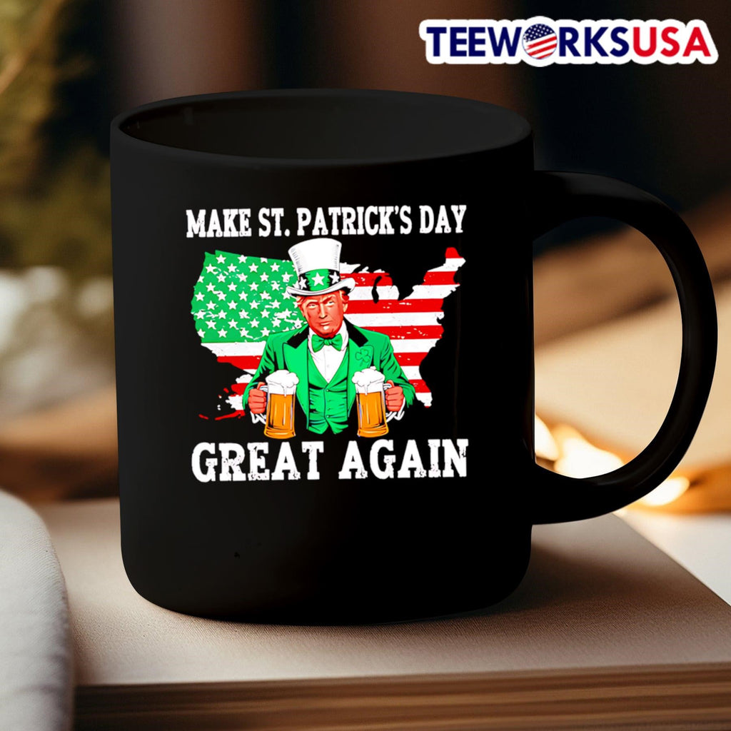 Trump Make St Patrick's Day great again - Adult & Kids T-Shirts, Sweatshirts & Hoodies apparel design preview 3