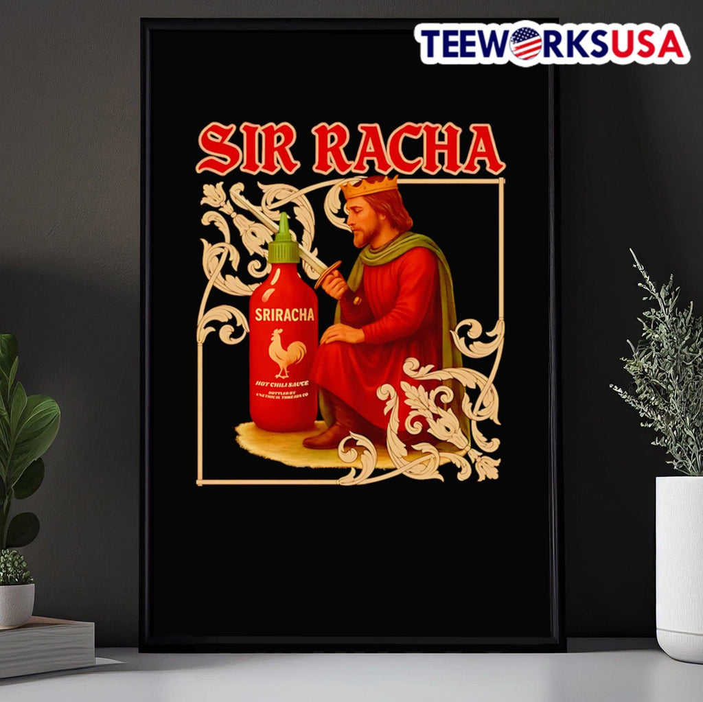 Sir Racha Sriracha Medieval - Adult & Kids T-Shirts, Sweatshirts & Hoodies apparel design preview 5