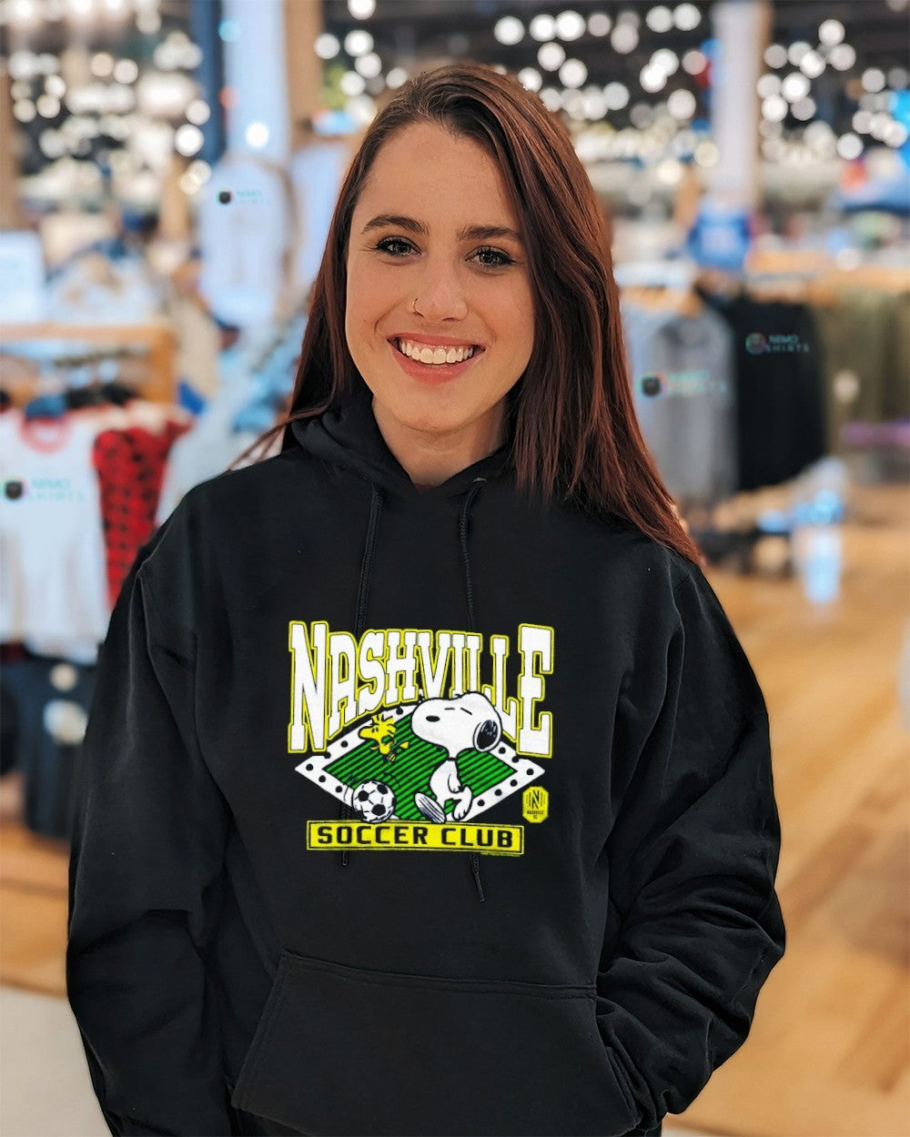 Peanuts Snoopy x Nashville soccer club - Adult & Kids T-Shirts, Sweatshirts & Hoodies apparel design preview 3