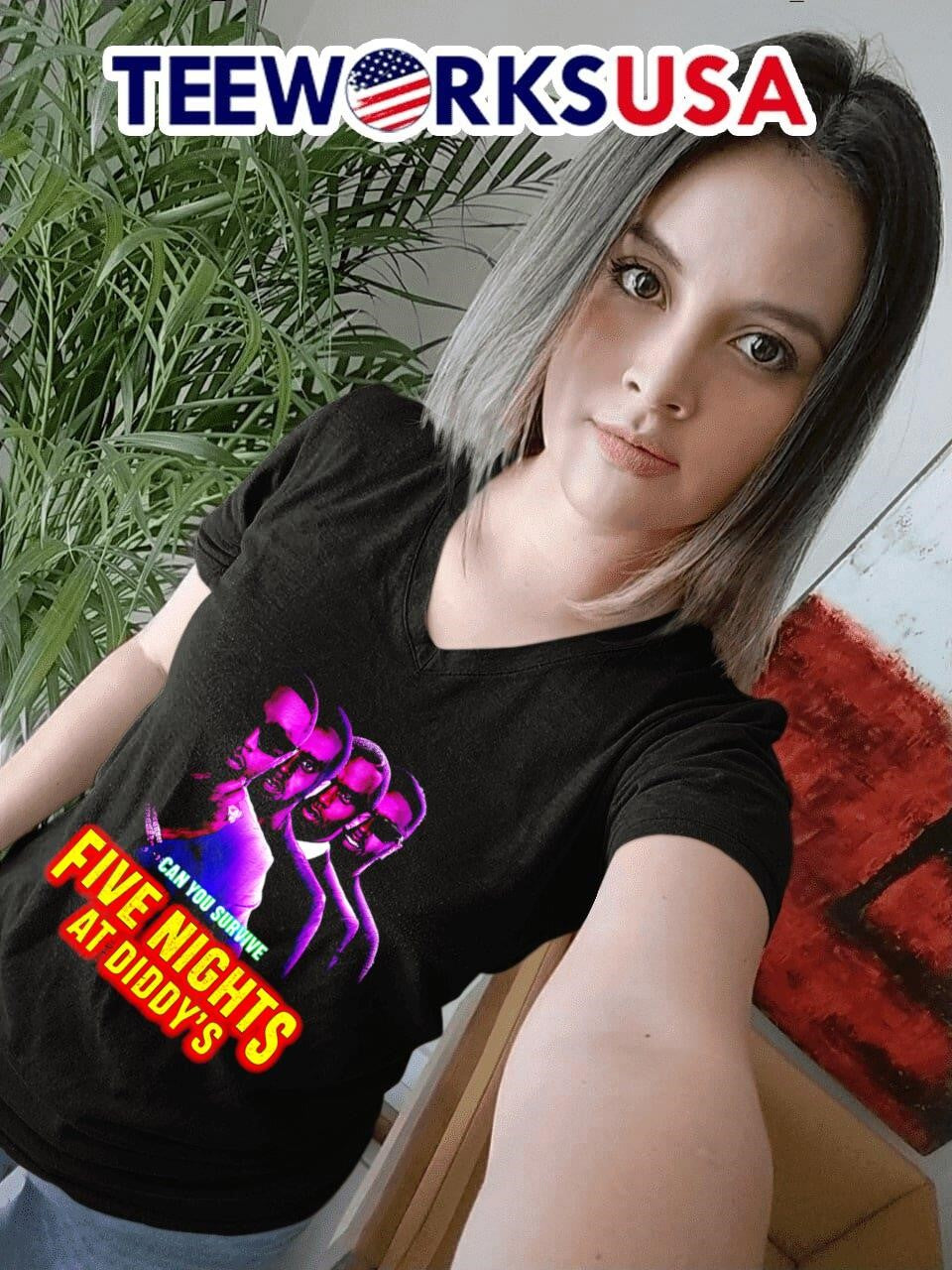 Can you survive five nights at Diddy's retro - Adult & Kids T-Shirts, Sweatshirts & Hoodies apparel design preview 4