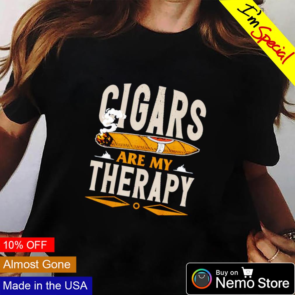 Cigars are my therapy - Adult & Kids T-Shirts, Sweatshirts & Hoodies product image 2