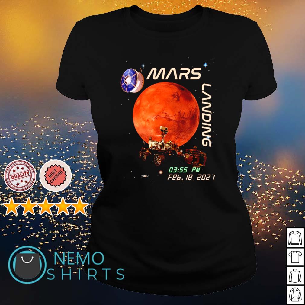 Mars landing February 18 2021 - Adult & Kids T-Shirts, Sweatshirts & Hoodies apparel design preview 3