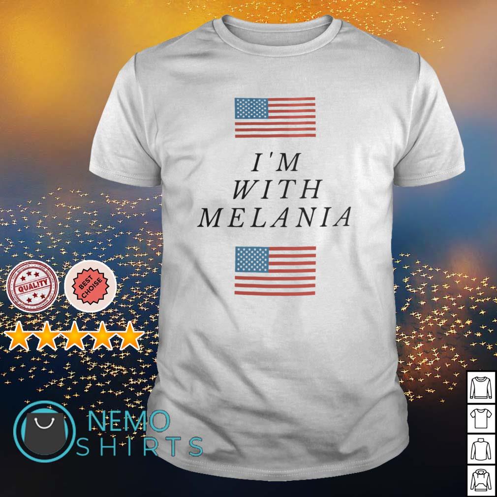 American flag I'm with Melania - Adult & Kids T-Shirts, Sweatshirts & Hoodies apparel design preview 1