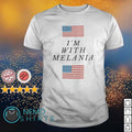 American flag I'm with Melania - Adult & Kids T-Shirts, Sweatshirts & Hoodies apparel design preview 1