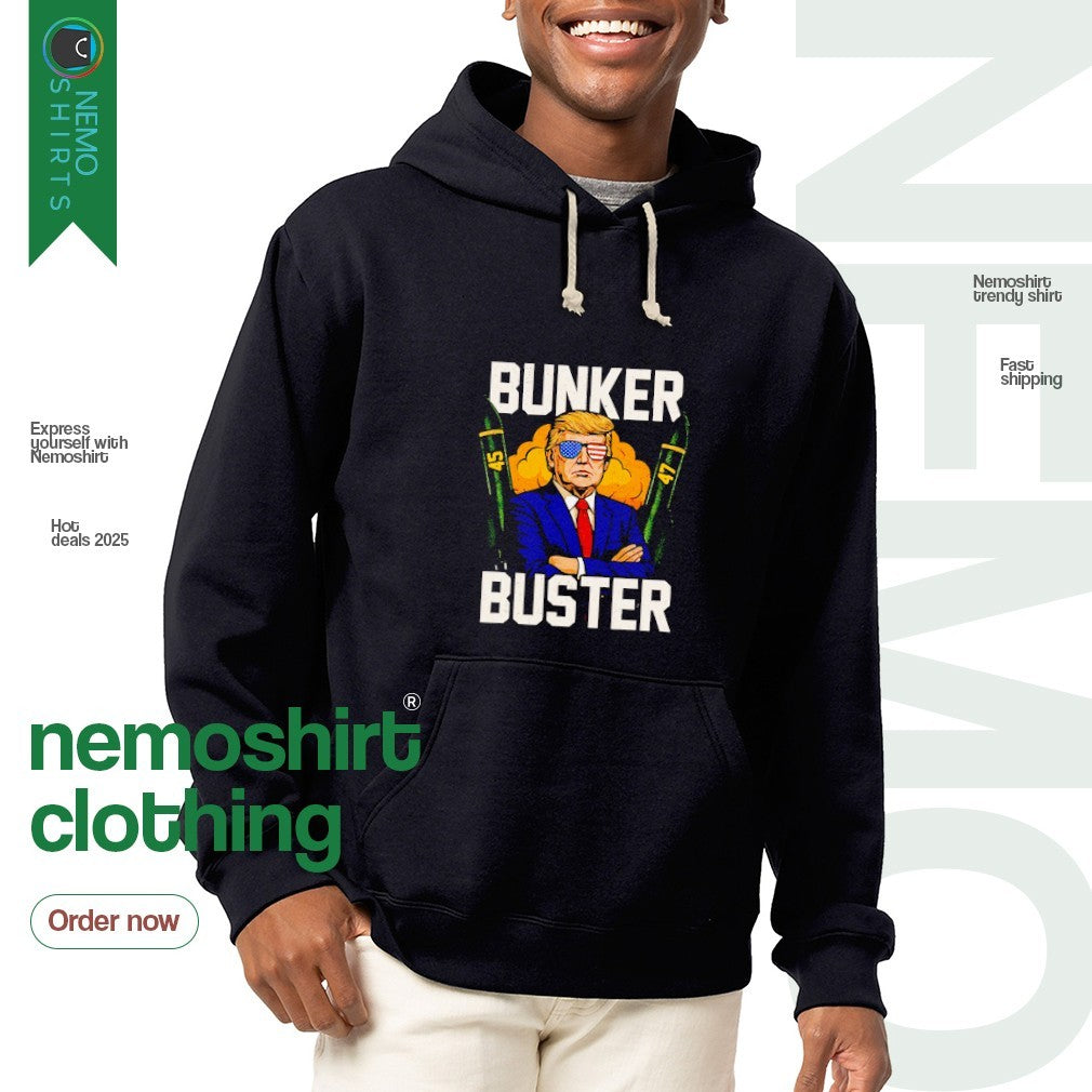Bunker buster Trump 45 47 - Adult & Kids T-Shirts, Sweatshirts & Hoodies apparel design preview 2