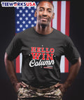 Hello Win Column Texas Baseball - Adult & Kids T-Shirts, Sweatshirts & Hoodies apparel design preview 1