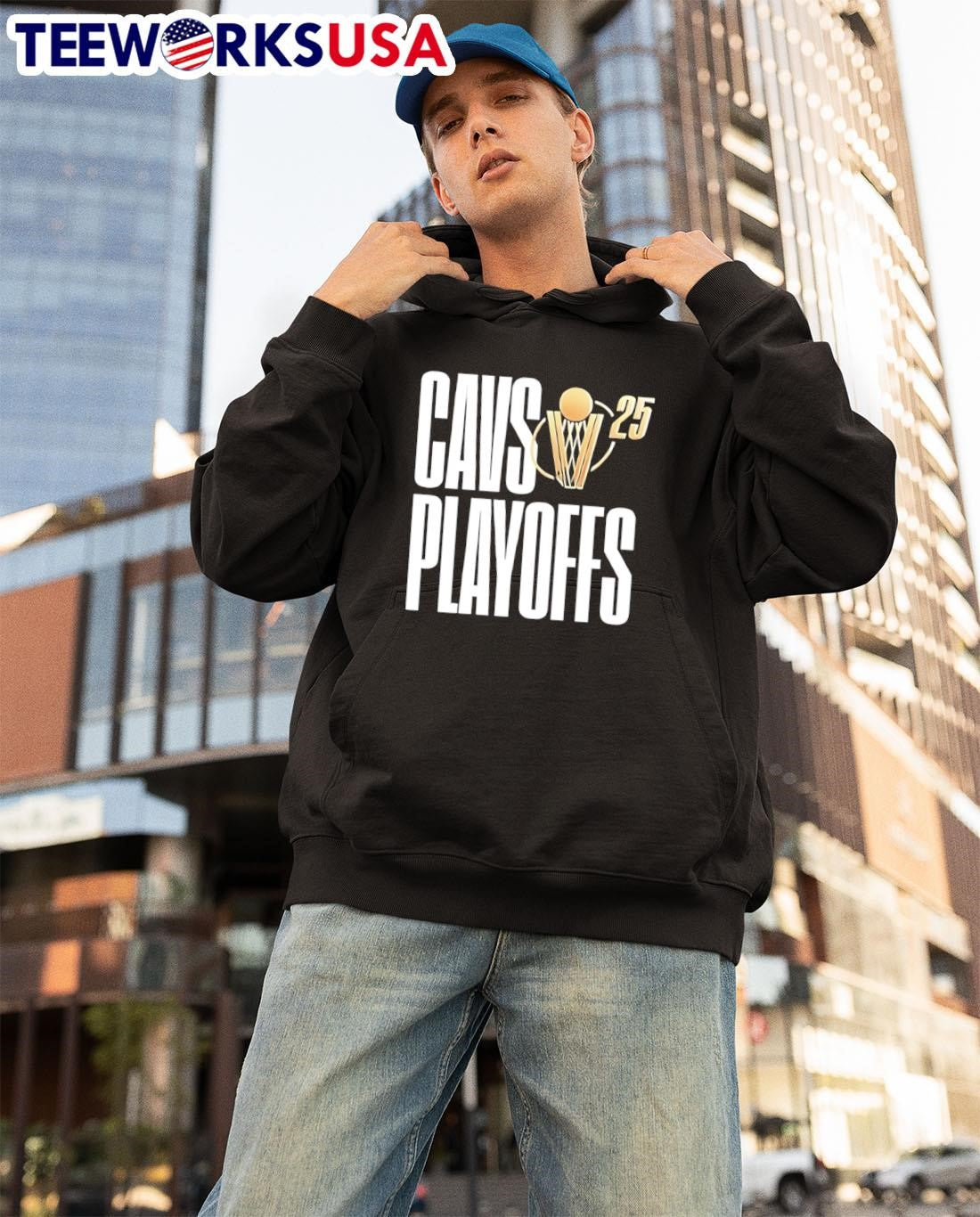 Cleveland 2025 postseason basketball - Adult & Kids T-Shirts, Sweatshirts & Hoodies apparel design preview 3