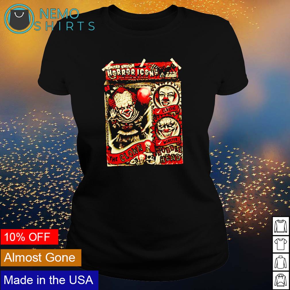 Horror icon Pennywise the Clown Bobblehead - Adult & Kids T-Shirts, Sweatshirts & Hoodies apparel design preview 3