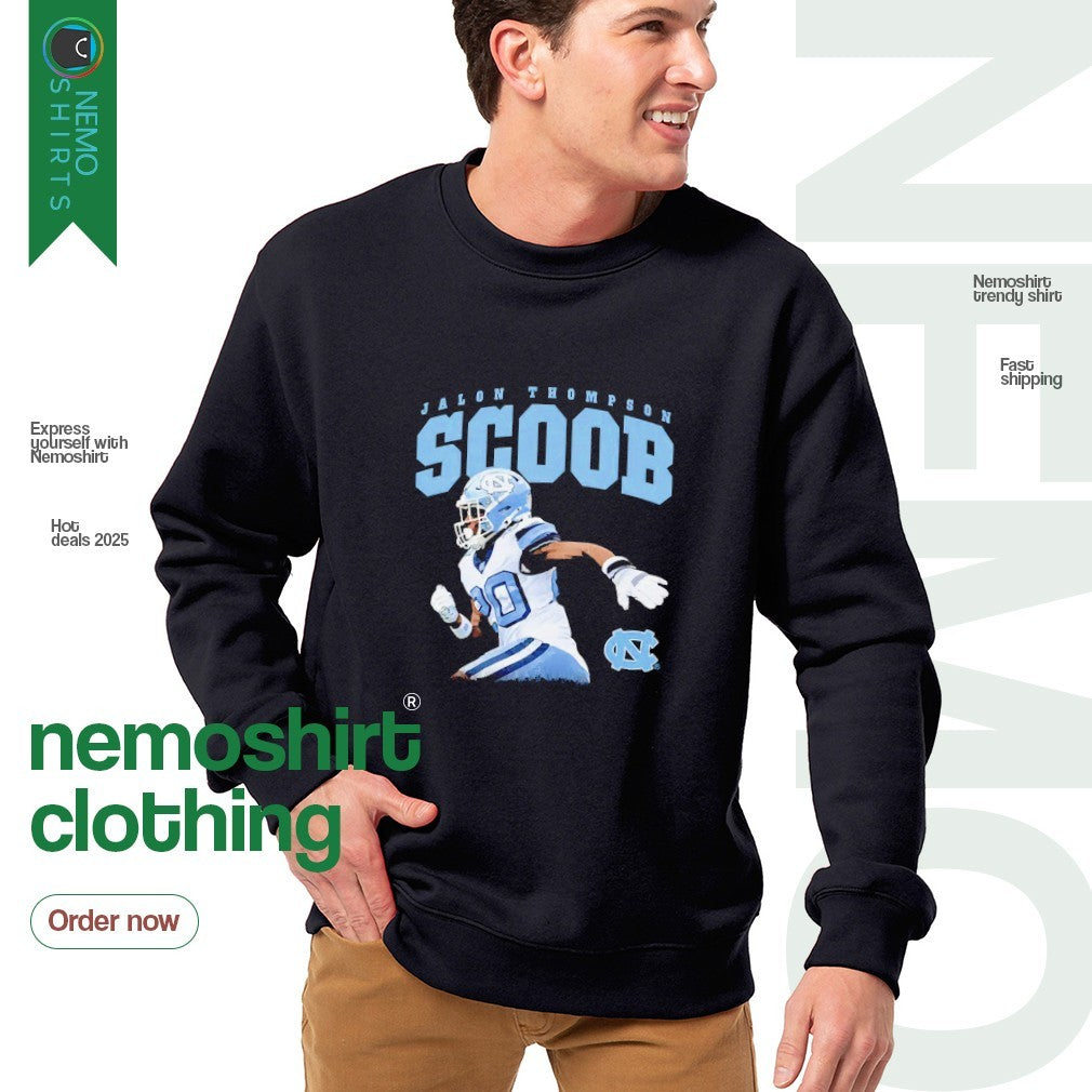 Scoob Jalon Thompson North Carolina Tar Heels player - Adult & Kids T-Shirts, Sweatshirts & Hoodies apparel design preview 4
