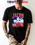 Jacob deGrom Retro Flair Texas baseball signatue - Adult & Kids T-Shirts, Sweatshirts & Hoodies apparel design preview 1