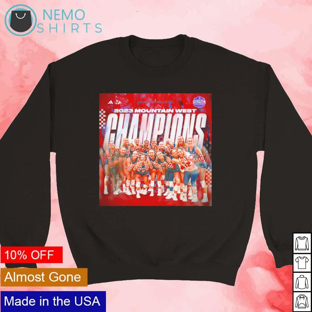 Fresno State volleyball Mountain West champions - Adult & Kids T-Shirts, Sweatshirts & Hoodies apparel design preview 5