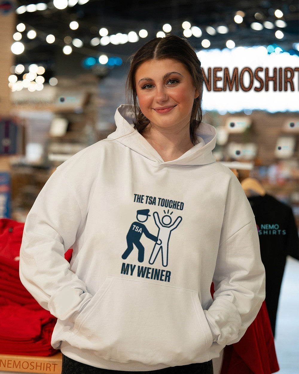 The TSA touched my weiner - Adult & Kids T-Shirts, Sweatshirts & Hoodies apparel design preview 5