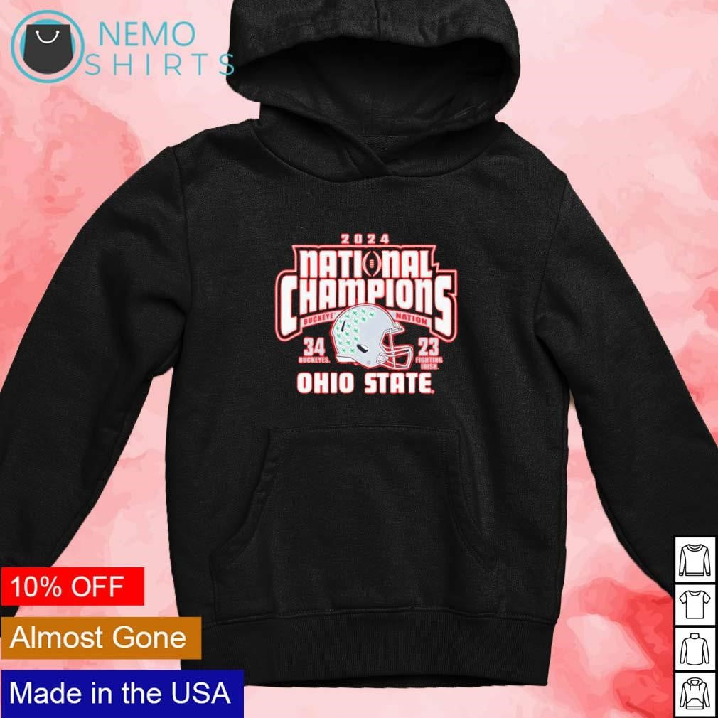 Ohio State Buckeyes 2024 national champions score - Adult & Kids T-Shirts, Sweatshirts & Hoodies apparel design preview 4