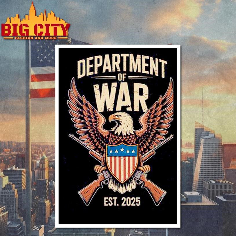 Department Of War Established 2025 Dow - Adult & Kids T-Shirts, Sweatshirts & Hoodies apparel design preview 4