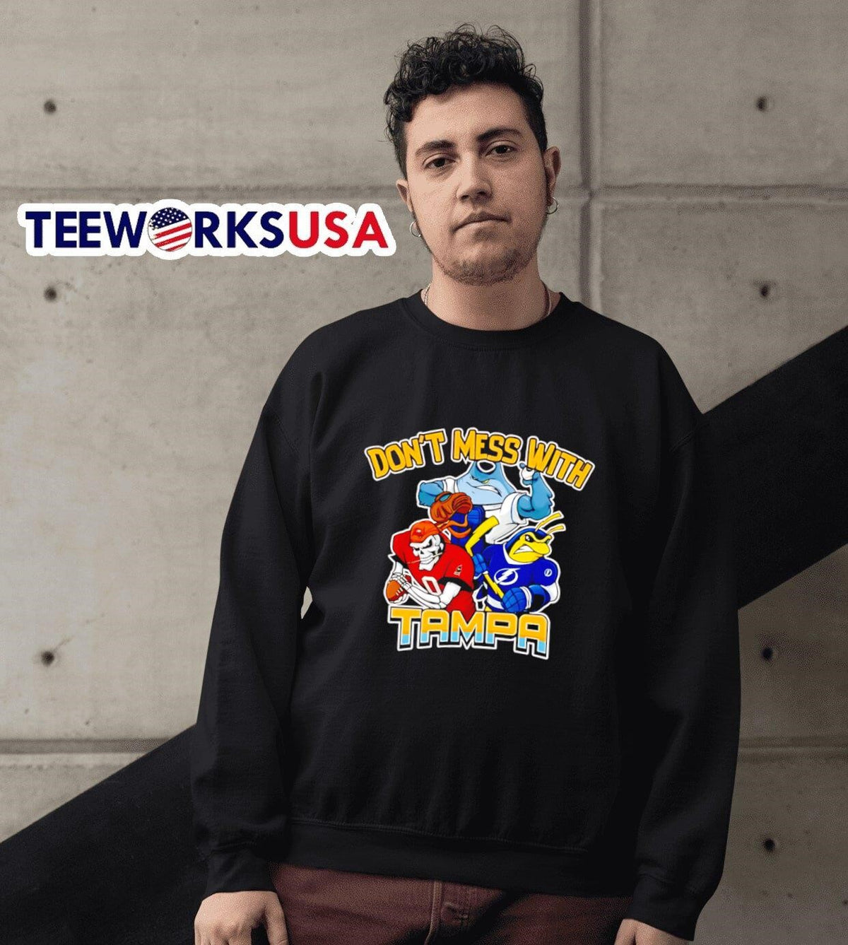 Don't mess with Tampa sport mascot - Adult & Kids T-Shirts, Sweatshirts & Hoodies apparel design preview 6
