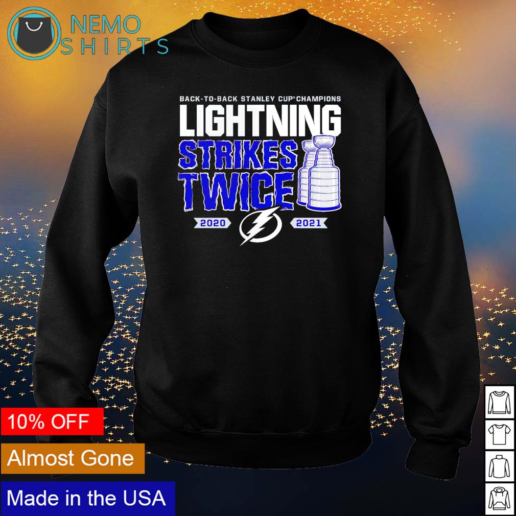 Back to Stanley cup champions Lightning strikes twice - Adult & Kids T-Shirts, Sweatshirts & Hoodies product image 4