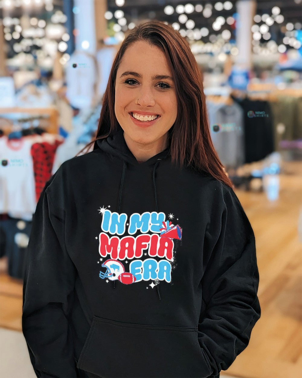 In my mafia era Buffalo Bills football - Adult & Kids T-Shirts, Sweatshirts & Hoodies apparel design preview 5