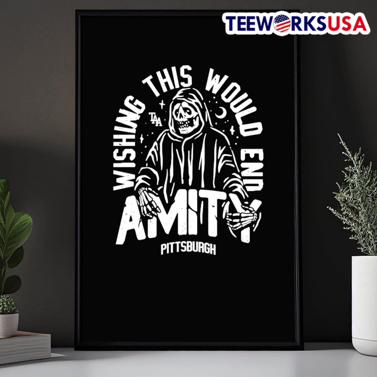 Pittsburgh Wishing This Would End Amity - Adult & Kids T-Shirts, Sweatshirts & Hoodies apparel design preview 5