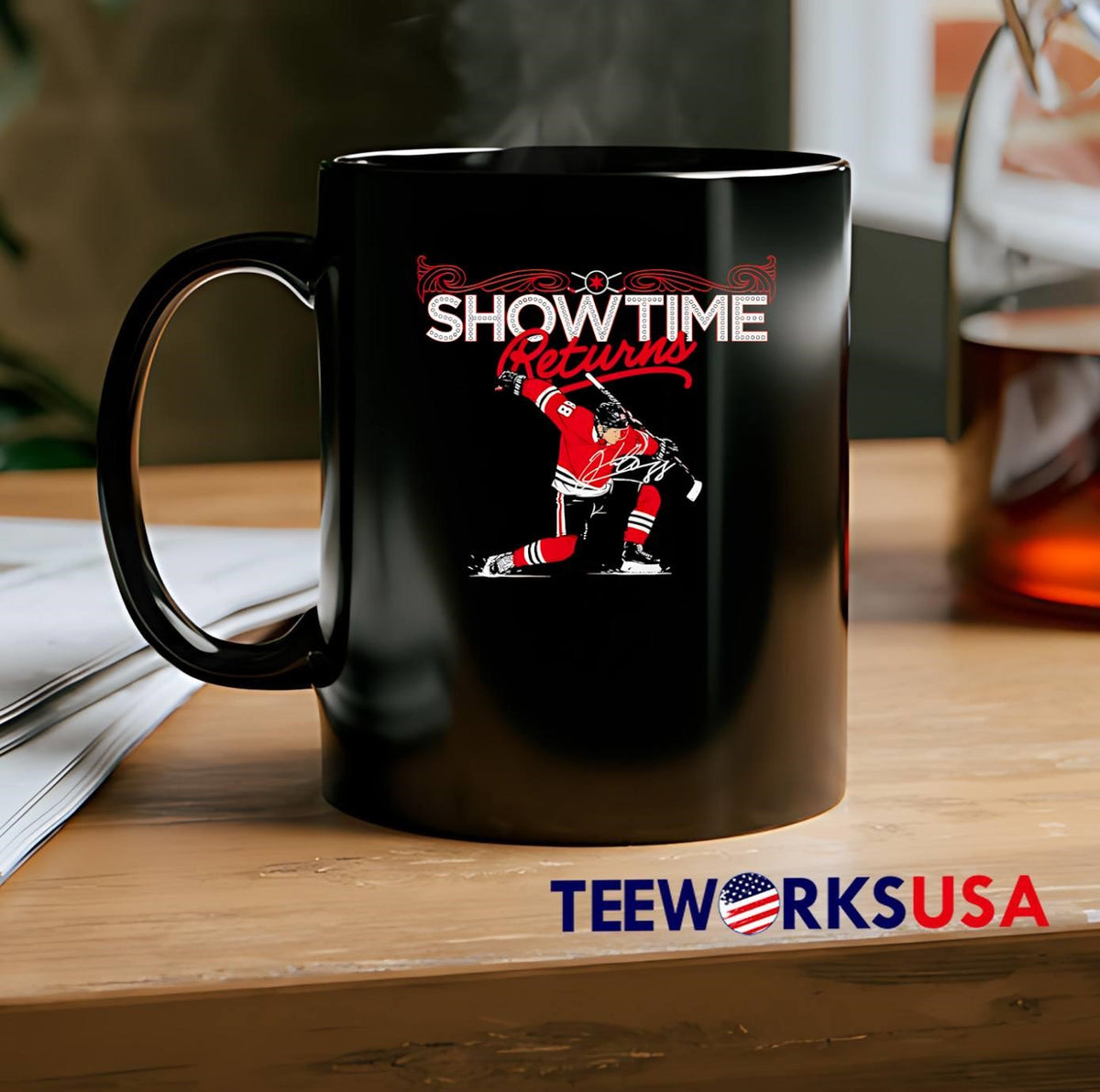 Patrick Kane Signature Showtime Returns Chicago - Adult & Kids T-Shirts, Sweatshirts & Hoodies apparel design preview 2